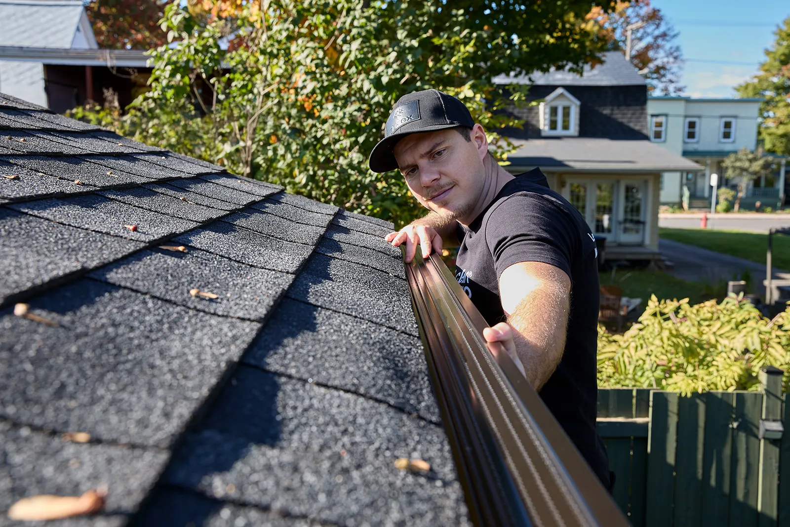 Seamless gutter run on a Tennessee home — IR Gutters and Siding, Hermitage TN